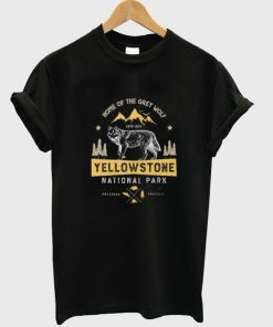 Yellowstone National Park Home Of The Grey Wolf T-shirt