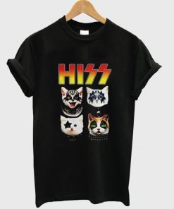 hiss kiss hiss cat t-shirt