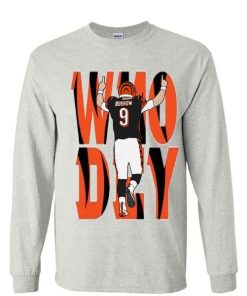 Cincinnati Bengals Joe Burrow Who Dey Sweatshirt