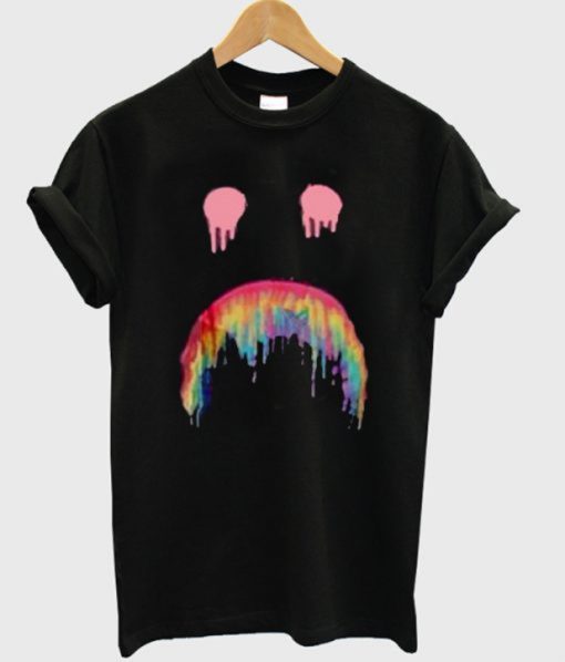 Rainbow Sad Face T shirt