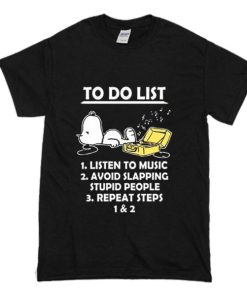 To Do List Snoopy T-Shirt