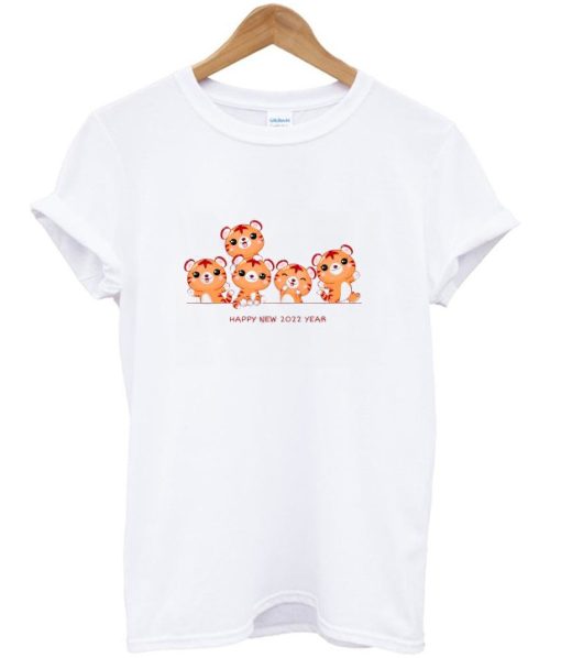 Cute Little Tiger Happy New Year 2022 T shirt