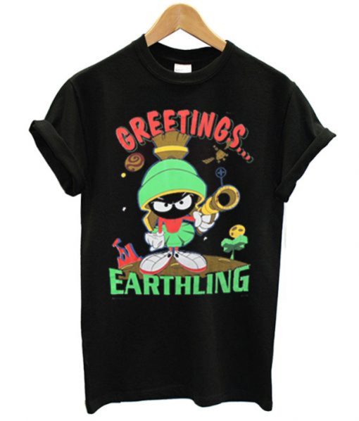 Marvin the Martian Greetings Earthlings T-Shirt
