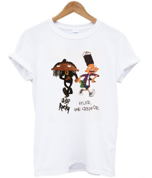 Asap Rocky and Tyler The Creator Cartoon T-shirt