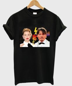 amber vs johnny depp t-shirt