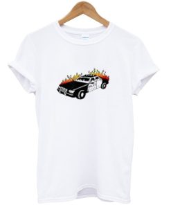 Police Car On Fire T-Shirt