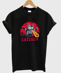 Catzilla Godzilla Parody T Shirt