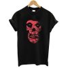 Ashton Irwin Misfits Red Distressed Skull T-shirt