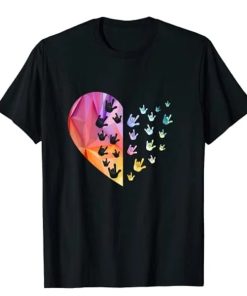 Sign Language Heart – ASL Gift Deaf Gift ASL Teacher Gift T-Shirt