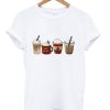 latte iced warm cozy winter iced world t-shirt