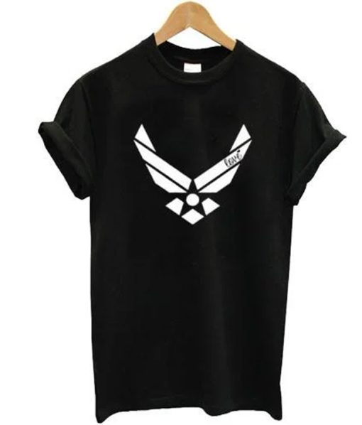 Air force racerback front tshirt