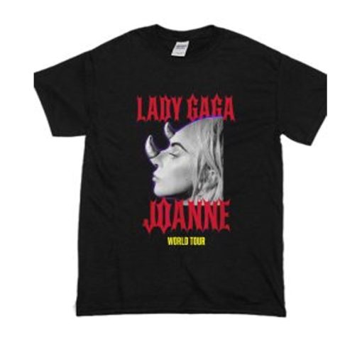 Lady Gaga Official Horns Black T-Shirt