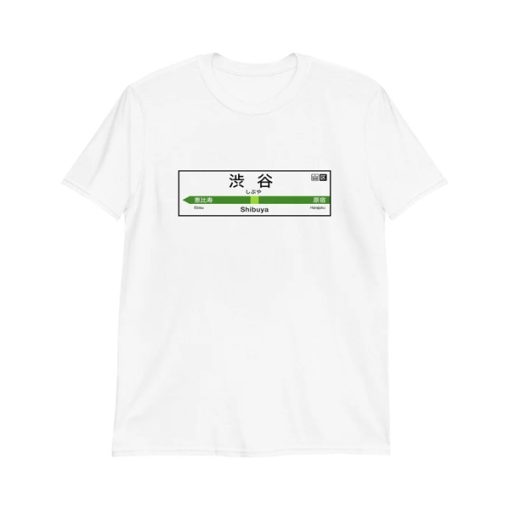 Shibuya Station Yamanote Line JR Train Tokyo Tshirt