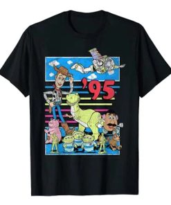 Toy Story 95 Retro Distressed Colorful T-Shirt