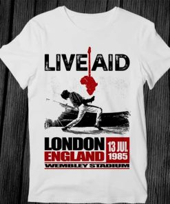 Wembley Live Aid Concert Poster 80s T Shirt