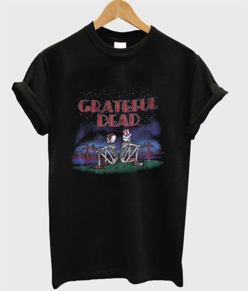 Grateful Dead Golden Gate San Francisco Skeleton T-shirt