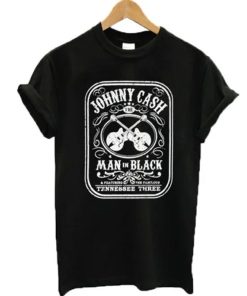 Johnny Cash The Man In Black Featuring The Fabulous Tennessee Three T-shirt