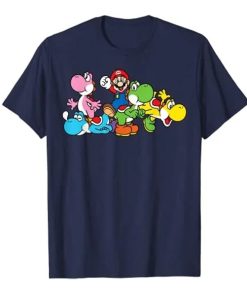 Super Mario Yoshi Ride Group Mashup T-Shirt