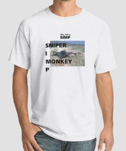Funny Yes I’m a Simp Sniper Monkey Shirt