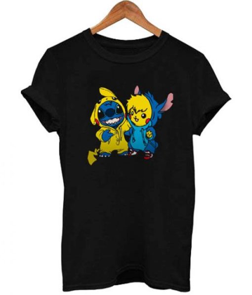 Pikachu and Stitch T Shirt