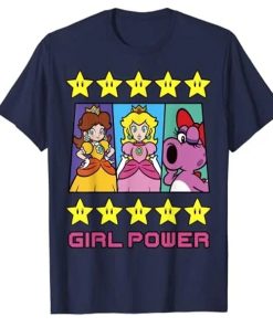 Super Mario Daisy Peach Birdo Girl Power T-Shirt