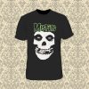 Misfits Green Fiend Skull T Shirt