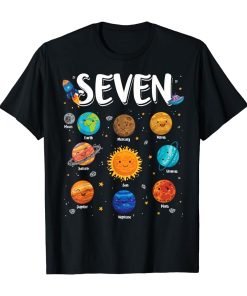 Solar System Planets 7 Seven T Shirt