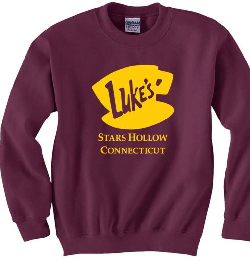 Gilmore Girls Luke's Diner Stars Hollow Sweatshirt