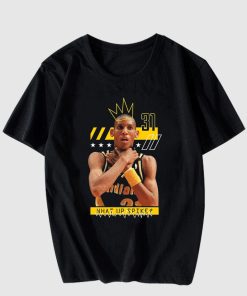 New Reggie Miller Choke What's Up Spike American Basketball T Shirt