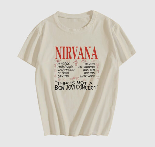 NIRVANA tour spot T-shirt